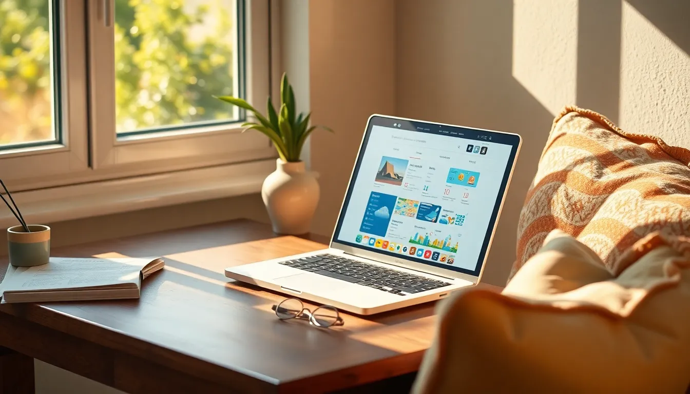 활기찬 해변에서 여름휴가를 즐기는 사람들