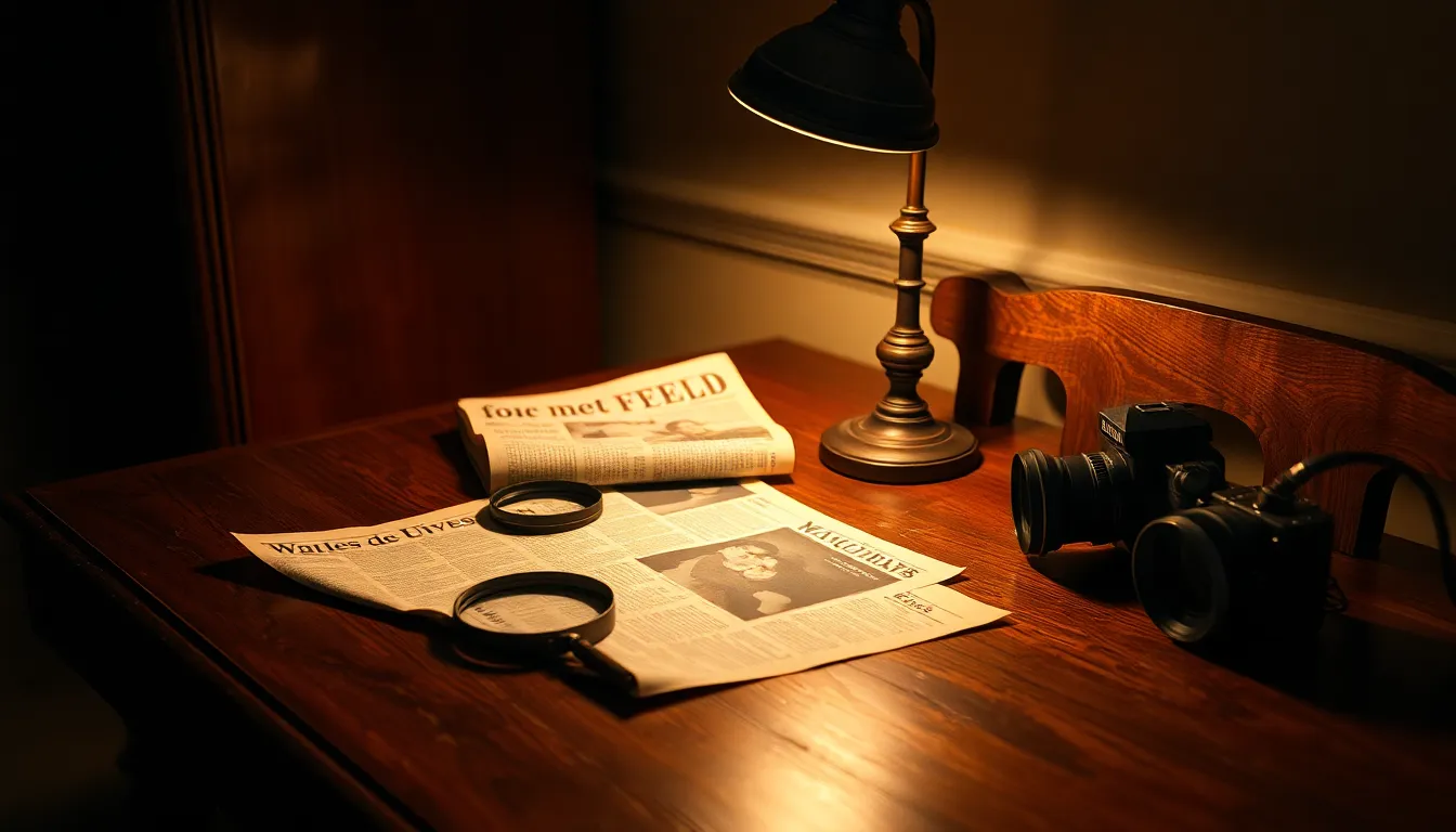 연예인 열애설 팩트체크를 위한 돋보기 이미지