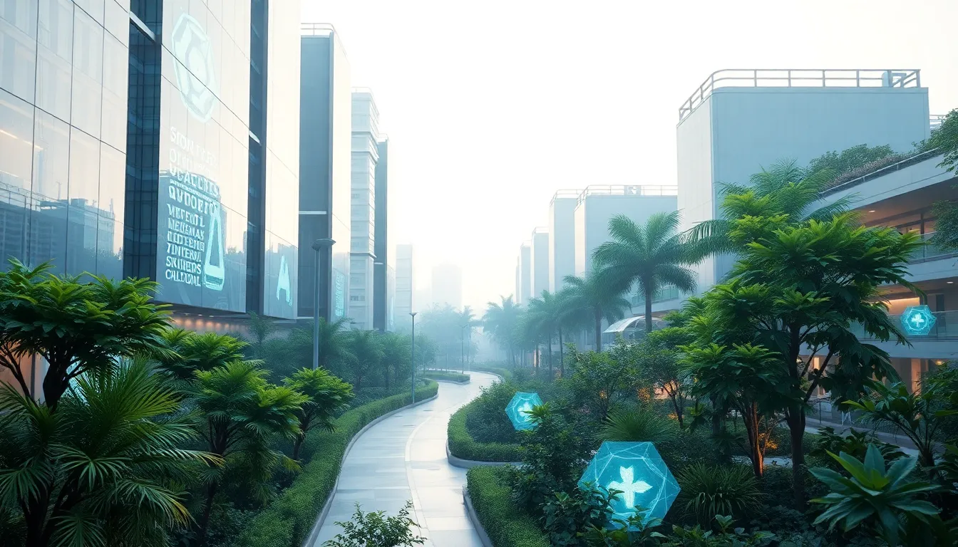 AI 기술이 적용된 미래 도시의 모습