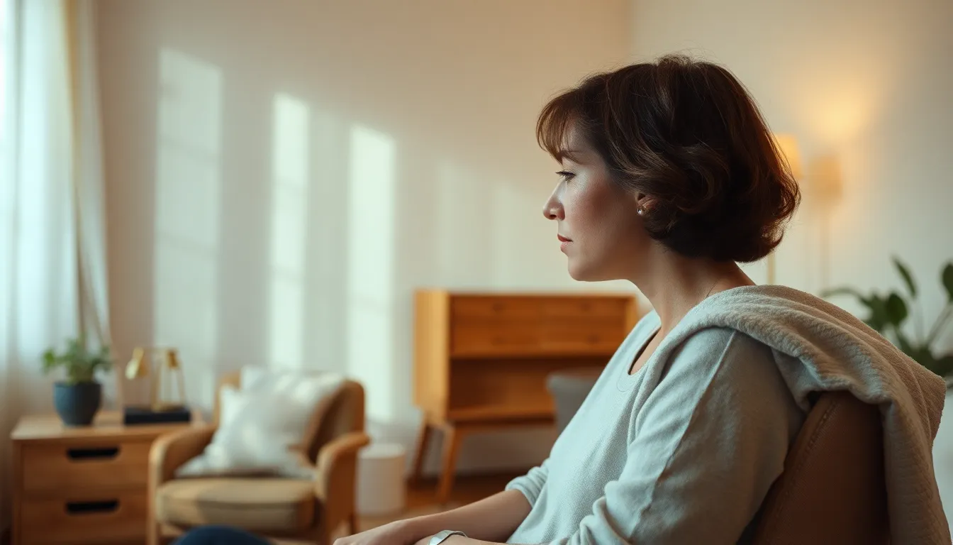 미소를 띠고 인터뷰하는 연예인